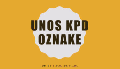 Unos KPD Oznake