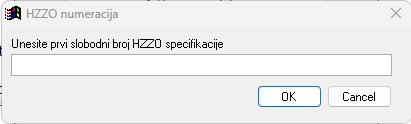HZZO numeracija – unesite prvi slobodni broj HZZO specifikacije